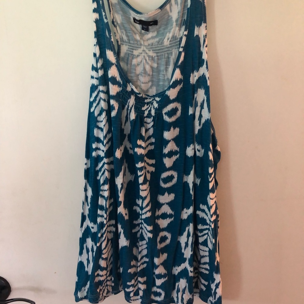 Teal Gap Tank Top